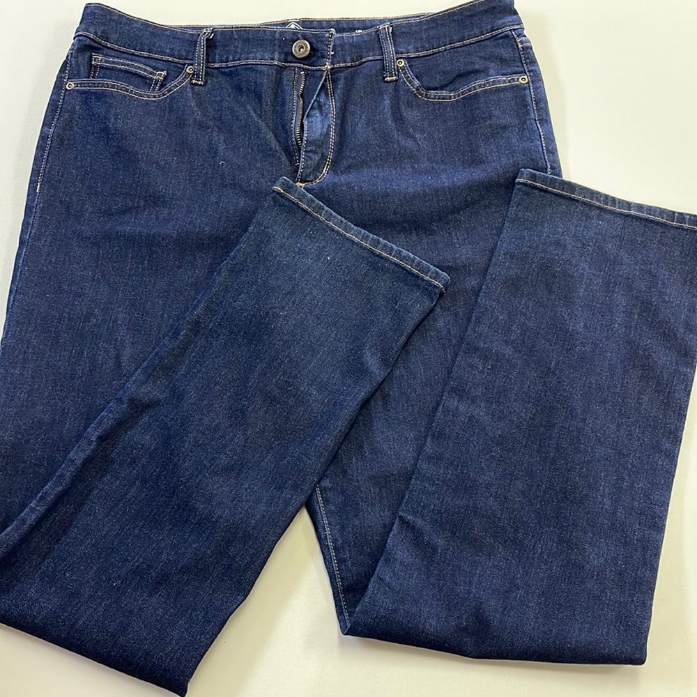Dark straight leg jeans size 16 long